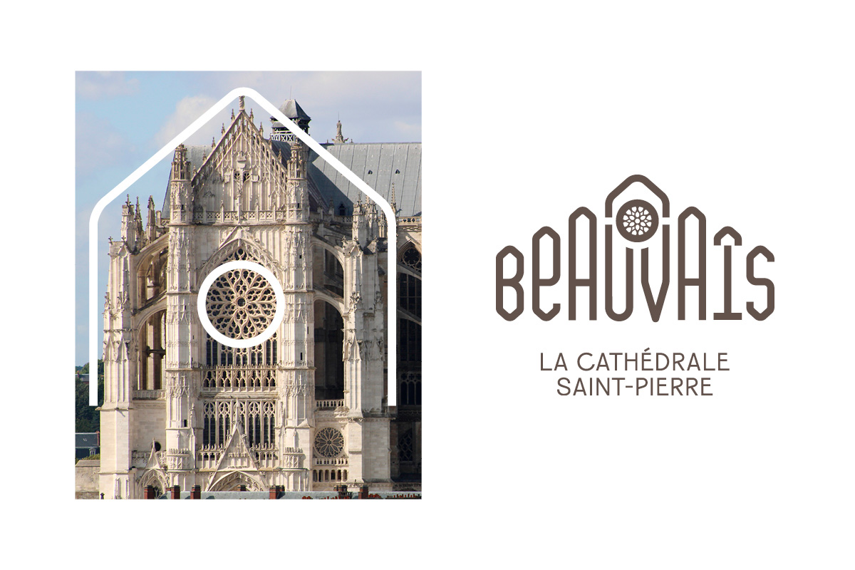 explication du processus de création du logo de la cathédrale de beauvais par le studio de design graphique okowoko à Amiens dans les Hauts de France